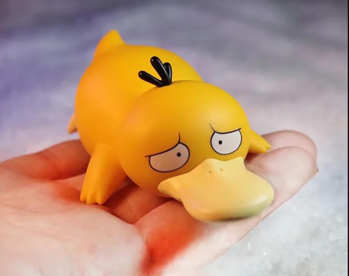 7-12cm Pokemon Anime Cute Figure Doll Prone Position Psyduck Cartoon Car Decoration Action Collect Model Kids Toys Gift Psyduck