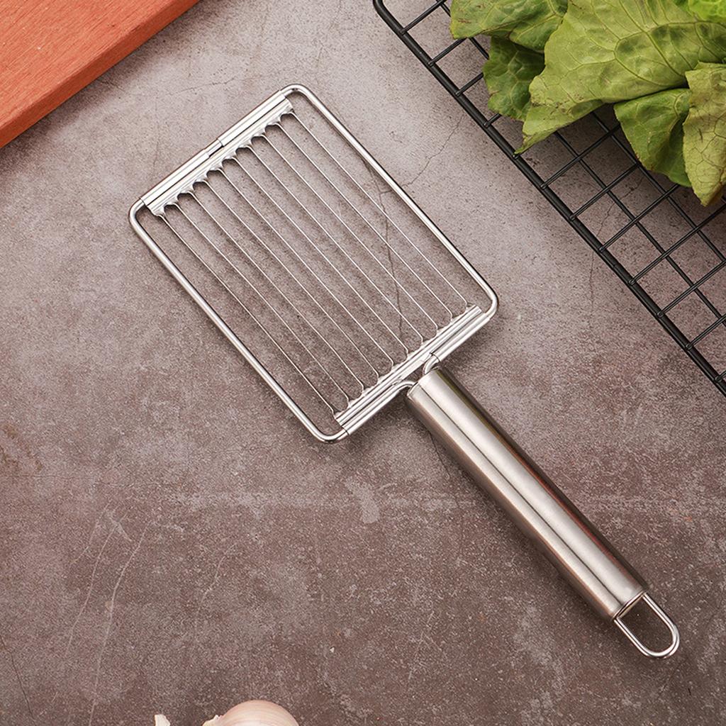 Tomato and Potato Slicer with Ergonomic Handle Stainless Steel Fruit Cutter Cutting Tool for Home and Kitchen Use