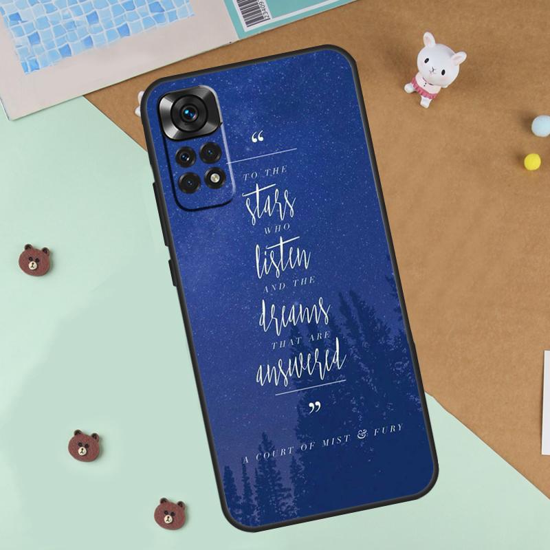 A Court Of Mist And Fury Case For Xiaomi Redmi 14C 10C 12C 13C Cover For Redmi Note 13 Pro 14 9 10 11 12 10S 11S 12S