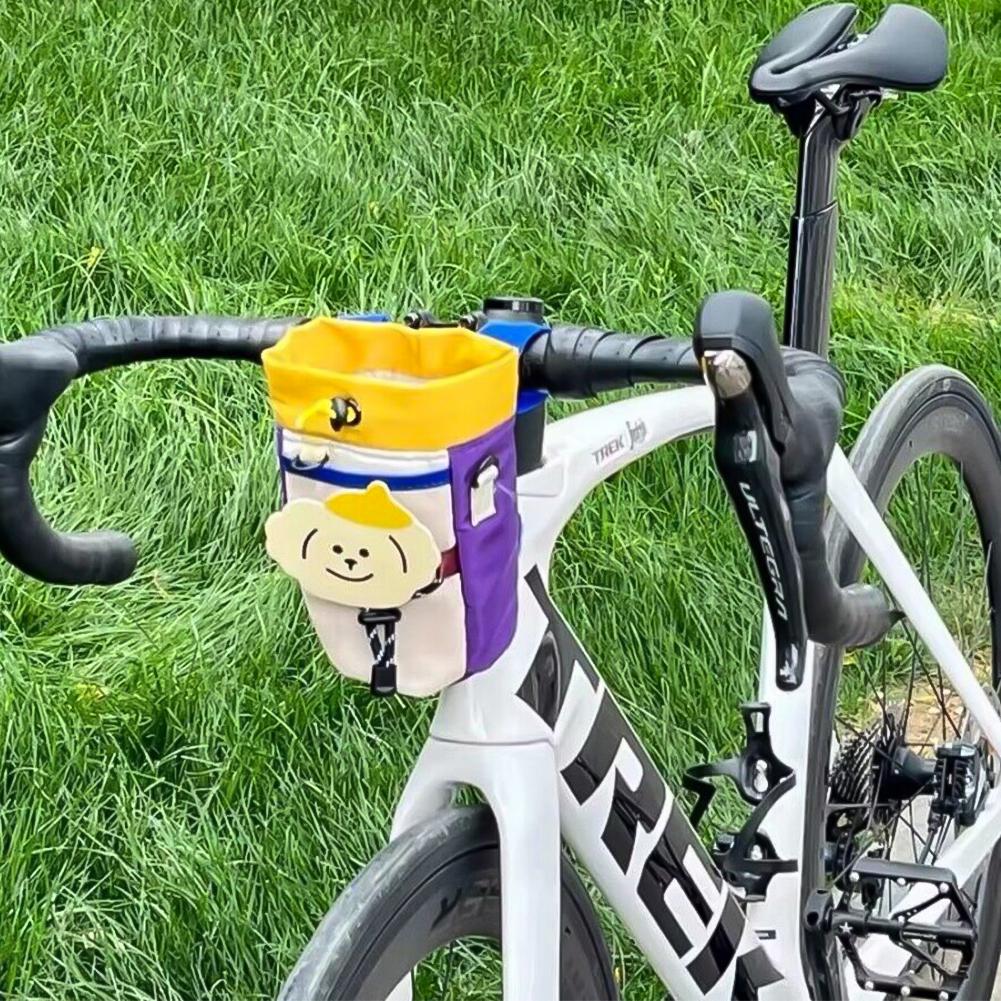 1 Stück Wasserdichter Niedlicher Cartoon Fahrradkorb Radfahren Fahrrad Vordere Aufbewahrungstasche Mit Handyfach Fahrradteile Zubehör