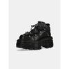 New Black Muffin Platform Punk Women's Small Men's Spanish Trend  Cyberpunk Dad Shoes 8cm
