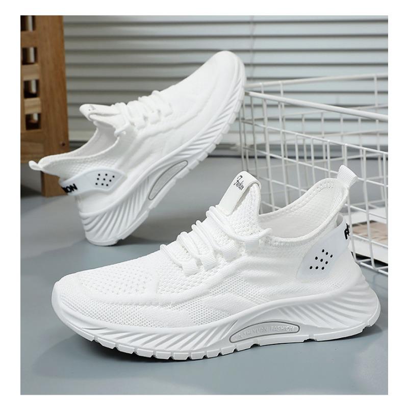 Damskie wiosenne nowe buty do biegania rekreacyjnego Flying Weaving Damskie buty sportowe pojedyncze