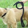 Large Dog Leash Nylon Braided Traction Rope Pet Walking Thick Hand Rope For Bulldog Rottweiler Hound Dogs Accessories