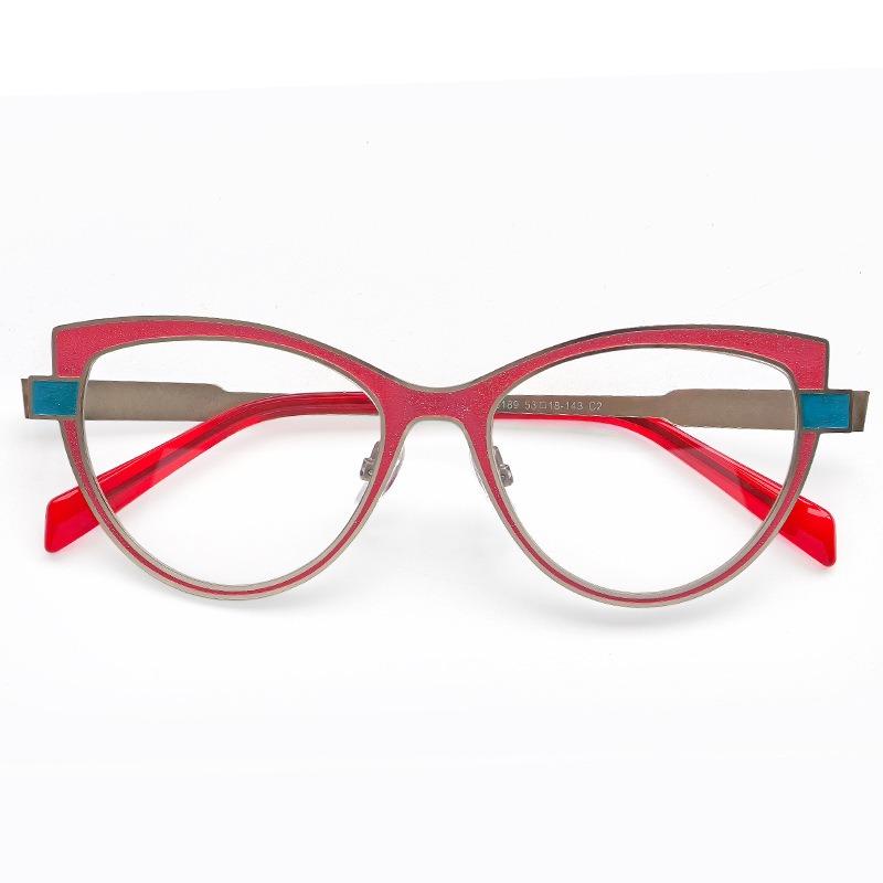 

Glasses Frame for Women High Clear Lens Myopia Eyewear Fashion Astigmatism Optical Prescription Eyeglasses Frame красный
