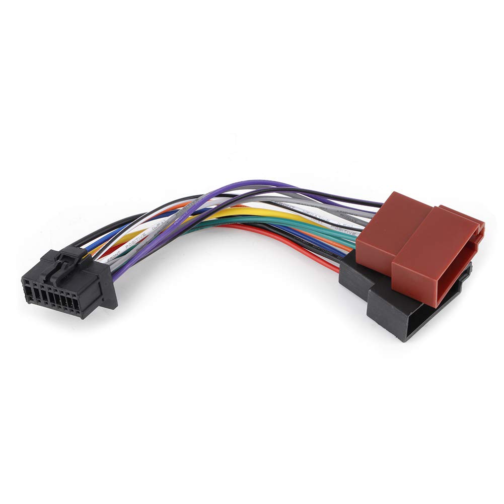 Radio Wire Harness Car Stereo Harness 16 Pin Port Mini ISO 8 Pin Plug Wiring Cable Fit Pioneer 2003
