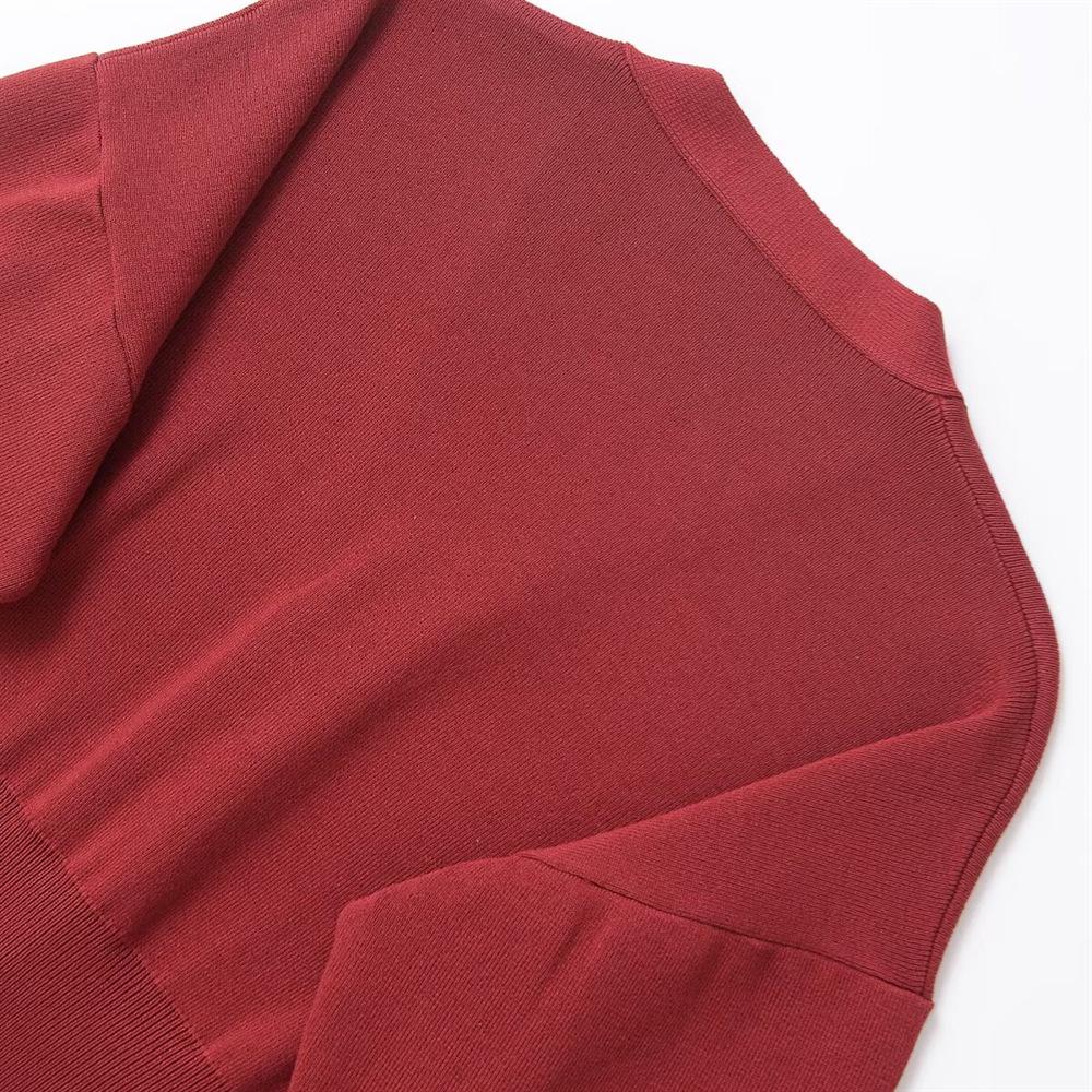 2025 Spring Women's Casual V-Neck Knit Top - Simple, Versatile, Single-Button, Long-Sleeve