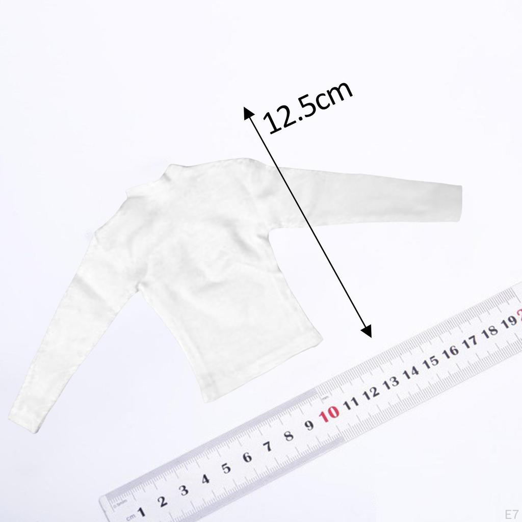 1/6 Male Figure Clothes Costume Accessory Long Sleeve Sweatshirt Miniature Dolls for 12inch
