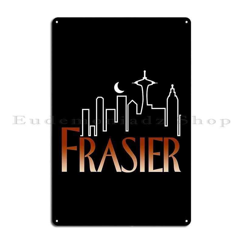 Cafe Nervosa skylt Frasier Seattle Frasier TV-serie Affisch Metall Design Pub Anpassad Tryckning Grotta Kök Plåtskylt Affisch