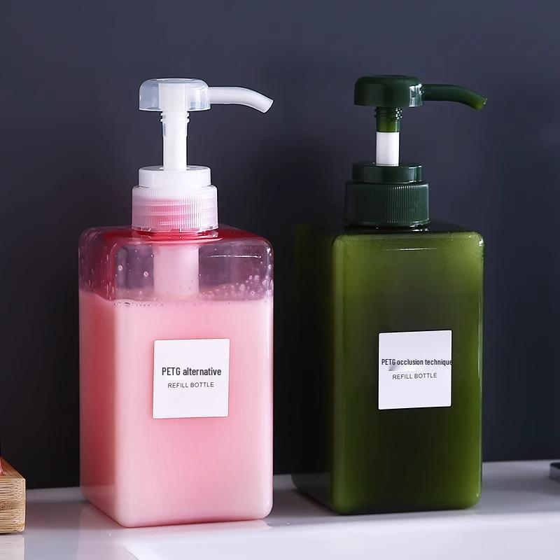 Large Capacity Press-Style Travel Dispenser for Shampoo, Lotion, and Body Wash