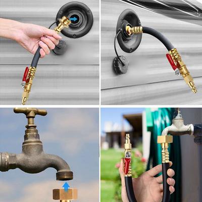 Adaptador de Aspersor para Inverno de 38 Polegadas para RV com Válvula de Fechamento Compatível para Campervan Para Sistemas de Aspersores de Inverno
