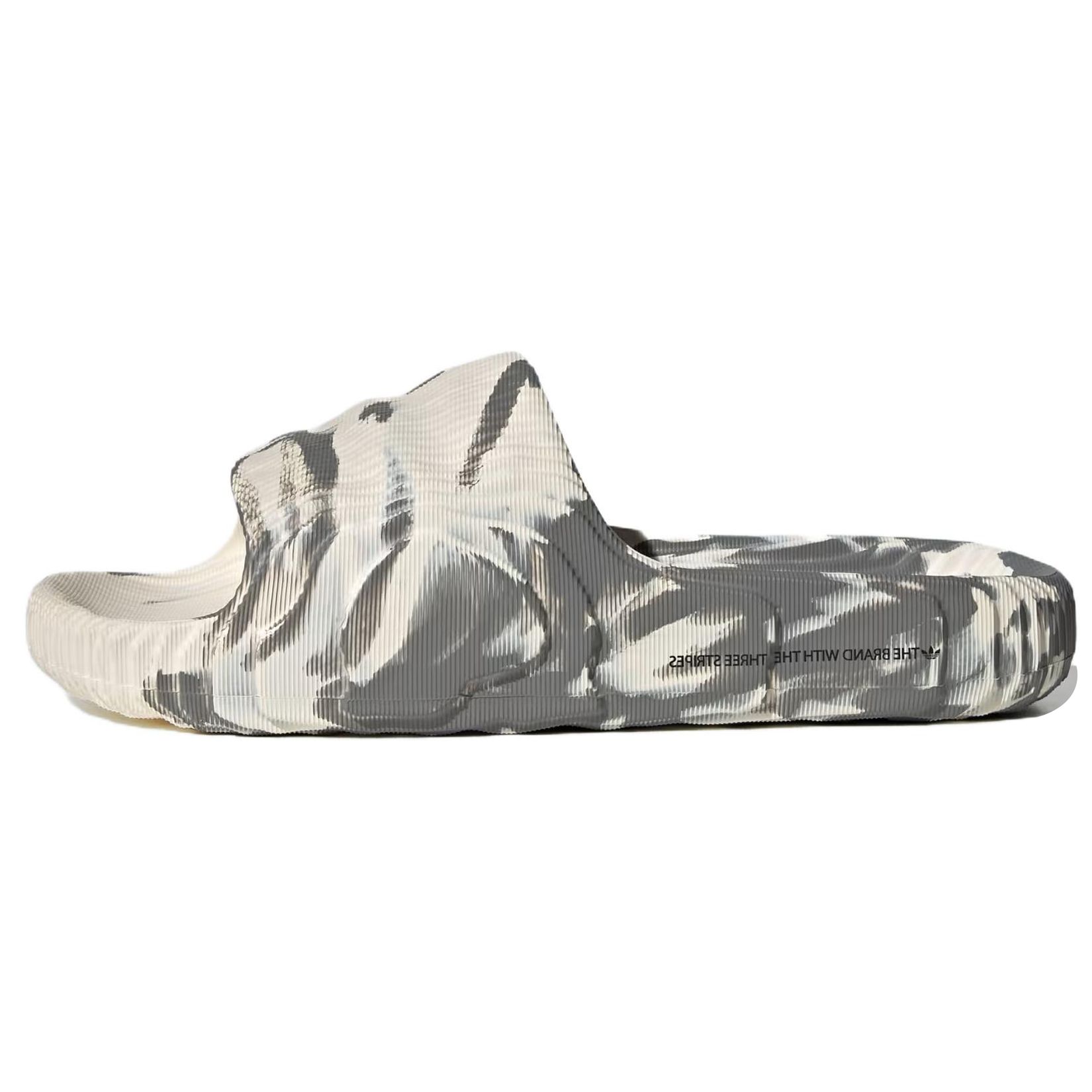 Кроссовки унисекс adidas Adilette 22 Slides Wonder White Grey Grey-Three Core-Black IG5919 42