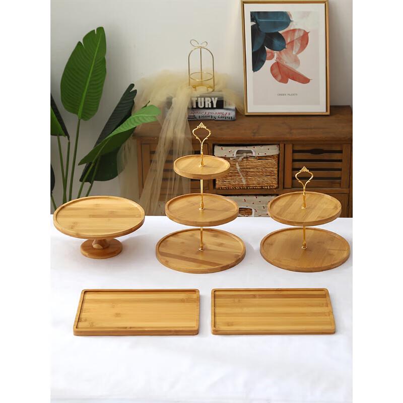 Jingchengwen Wooden Forest Style Dessert Display Set