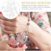 20Pcs Double Hole Silicone Stoppers for Jewelry Making Anti-Slip Necklace and Bracelet Clasps DIY Craft Accessories