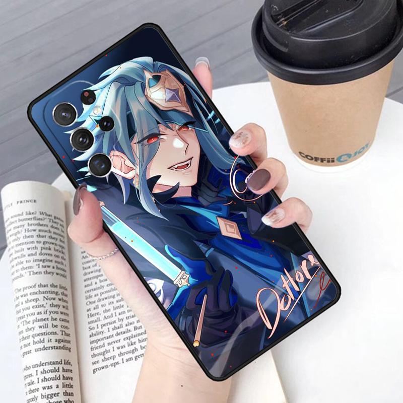 

Anime Genshin IL DOTTORE phone case Cover For Samsung Galaxy S24 S25 Ultra S21 S22 Ultra S10E Note 10 Plus Note 20 FE S23 Galaxy Note10