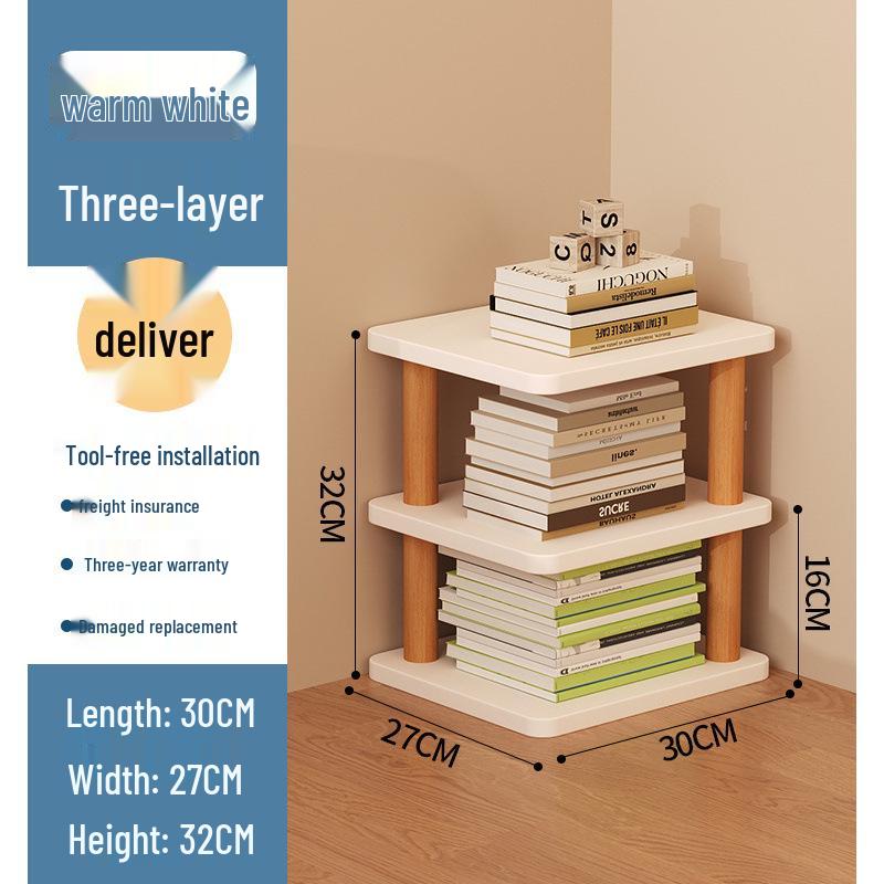 Curved Edge Desktop Monitor Stand and Storage Shelf