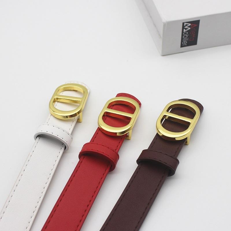 D-Buckle Gold Alloy Buckle Belt Women'S Student Jeans Belt Women'S