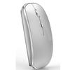 Rechargeable Wireless Bluetooth Mouse for iPad iPad MacBook MacBook and Dell Pro, Air, Mac, Pro, Air, Laptops, Chromebooks, Windows, HP, (Silver)