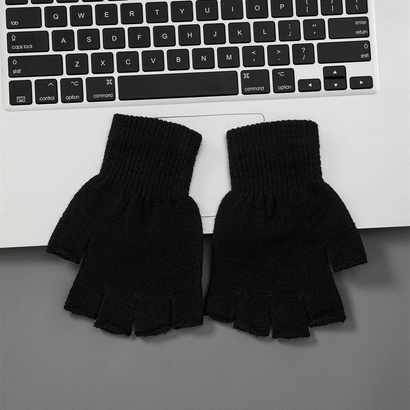 

Зимові в язані рукавички без пальців для дорослих - Теплий дизайн з половиною пальця