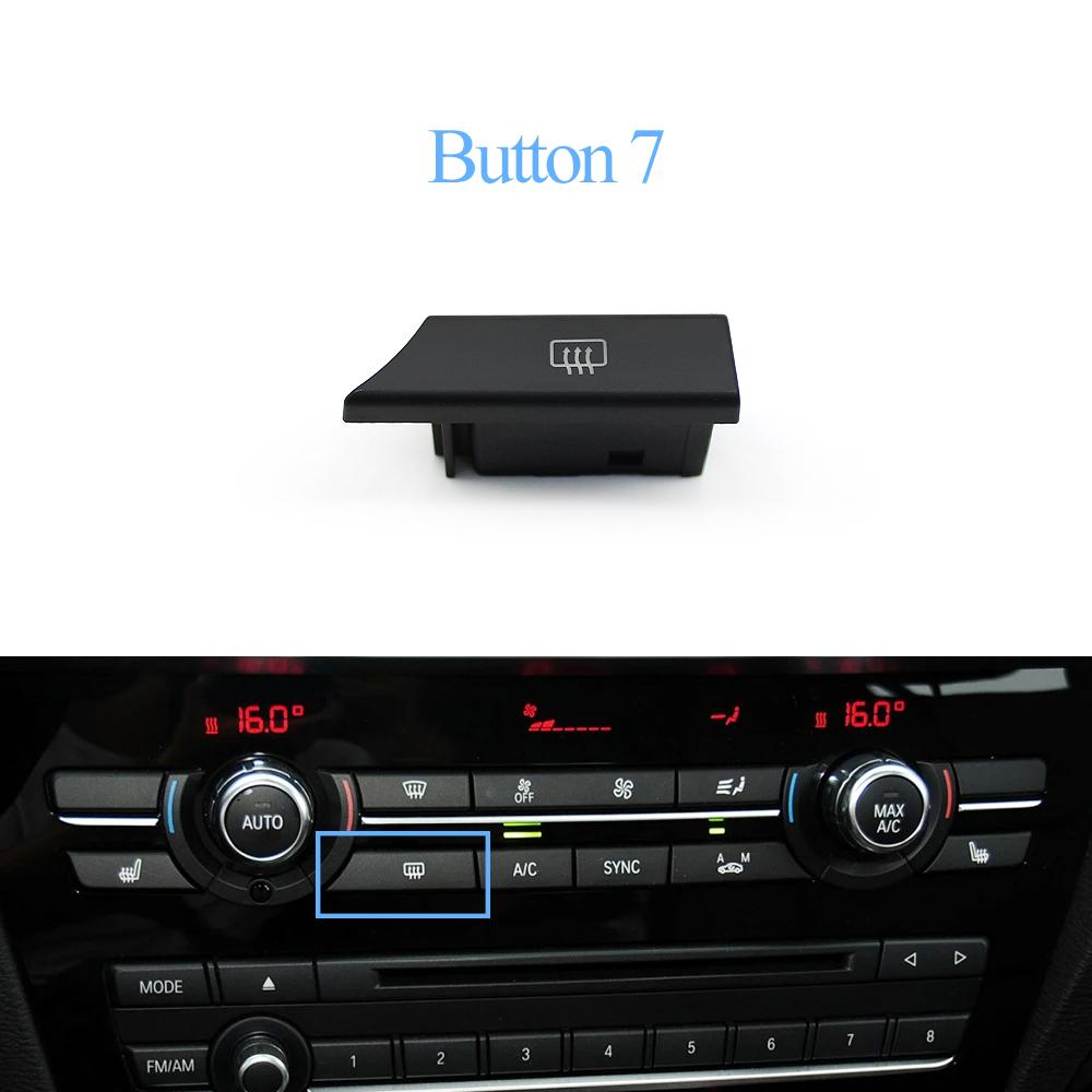 Dashboard AC Button Air Conditioning Venlitation Temperature Control Cap Repair Kit For BMW X3 F25 2014-2017 X4 F26 2013-2018