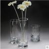 Thick Bottom Straight Tube Glass Vase for Hydroponic Flowers, Wedding Decor, or Dining Table Centerpiece