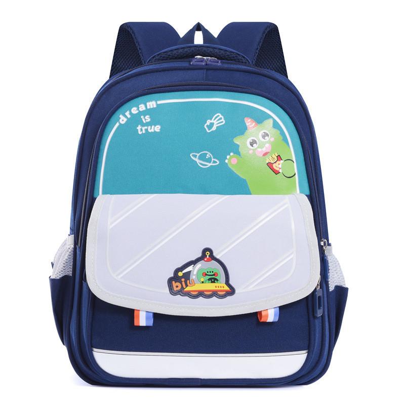 Adorable Cartoon Oxford Fabric Kids Backpack Unisex Lightweight Spine Protection