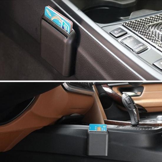 Car Interior Card Storage Box Car Card Slot Auto Seat Crevice Ticket Bracket