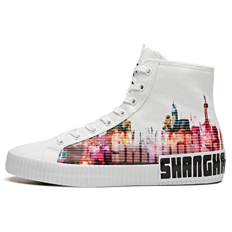 

Новые парусиновые кеды Anta с высоким верхом, легкие, с защитой, женские, белые 12948620-1 36.5