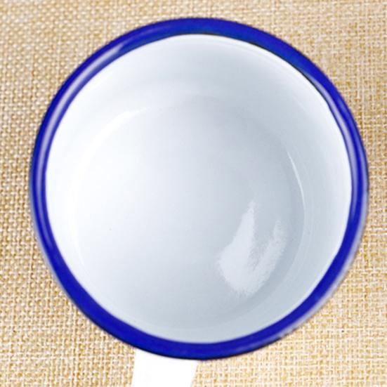 120/240/350/500ML Vintage Enamel Mug with Handle Heat-resistant Large Capacity Tea Milk Water Coffee Drinking Cup Retro Decoration