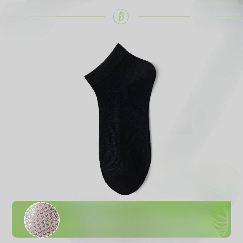 Female Spring and Summer New Breathable Sweat Absorption Deodorant Antibacterial Boneless Small Fresh Tube Socks