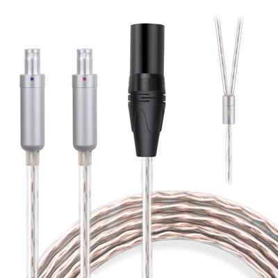 Okcsc JBX Headphone Cable HD800 Recable for For SENNHEISER Compatible with D1000 OFC 4 Core Length 4Pin XLR Earphones/Headphones HD800S, HD820, 1.5m