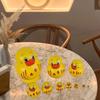 Set of 10 Yellow Duck Wood Stacking Dolls Traditional Russian Nesting Toy for Decoration Decorative Matryoshka Doll