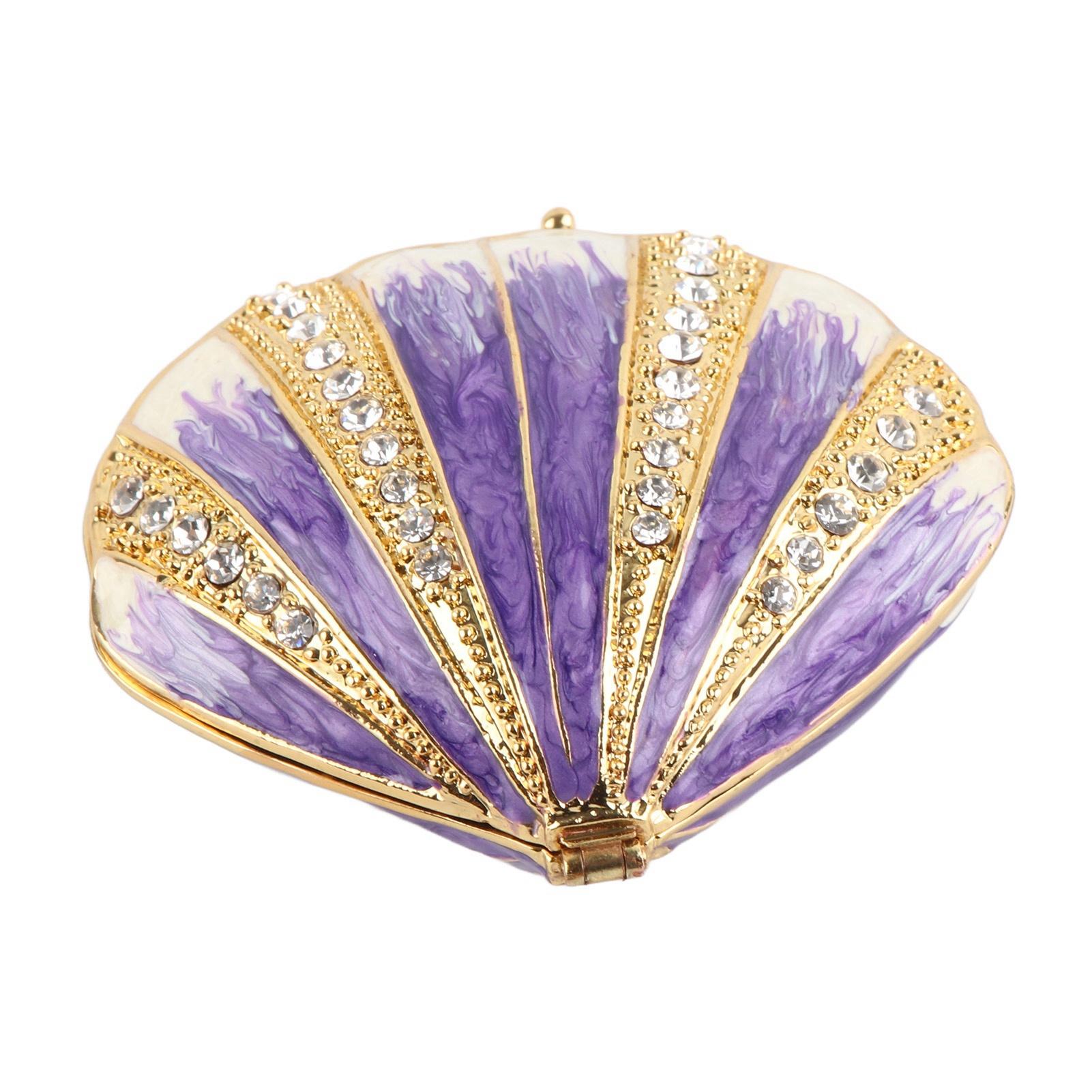 

Шкатулка для украшений из ракушек, изысканные позолоченные эмалевые украшения, украшения для дома, ремесла