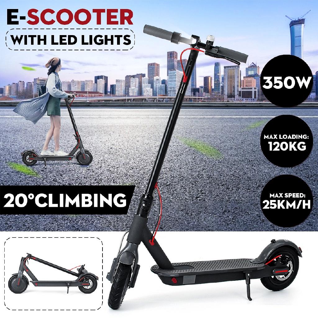 Trotineta Elétrica Dobrável para Adultos Bicicleta Elétrica 350W Preta Acessórios Trotinetes Bicicleta Elétrica