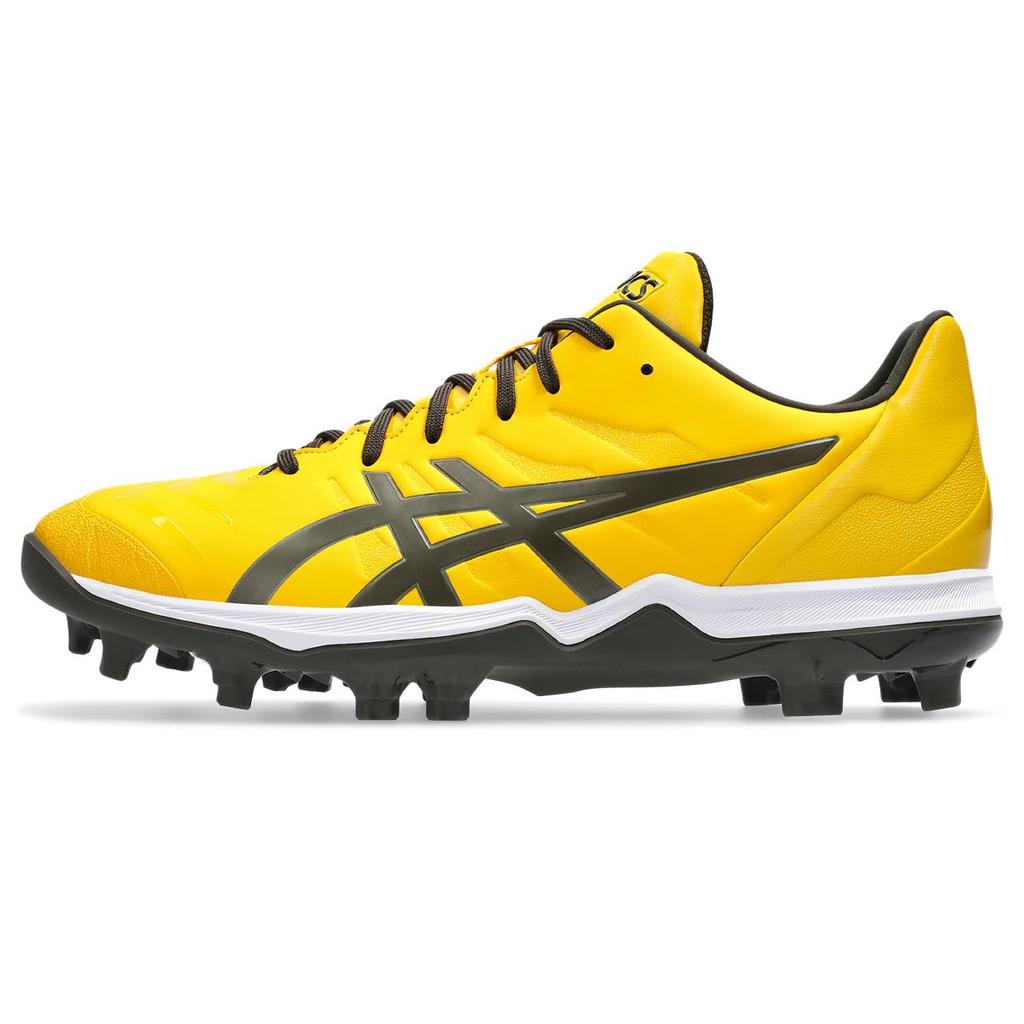 ASICS GOLDSTAGE FANG 1121A067 Baseball Size 750 Size Men's Shoes, (Saffron/Black Coffee), 27.0 cm, 2.5E