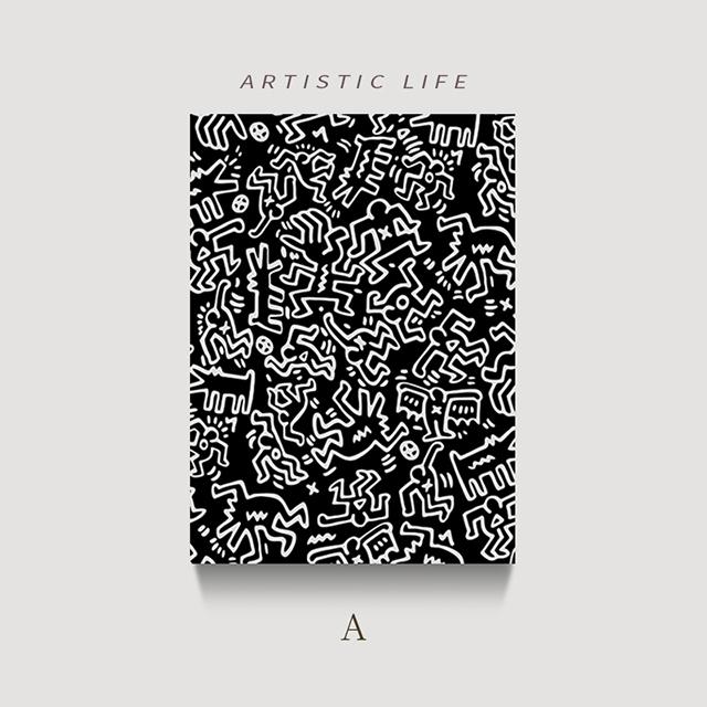 

Кит художественные картины, декоративный постер, скандинавская абстрактная картина на холсте, настенные художественные принты для гостиной, современный домашний декор, эстетический 21cm×30cm NoFrame