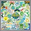 50 Eco-Friendly Slogan Stickers - Creative Environmental Graffiti for Suitcases & Notebooks