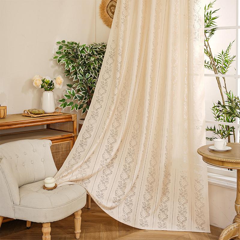Lace Hollow Finished Curtains, Window Screens Are Simple, Small, Fresh And Translucent, Opaque, Bedroom, Living Room, Balcony, Screen Curtain