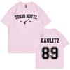 Rock Band Tokio Hotel Kaulitz Tričko Pánská Móda Neformální Tričko s krátkým rukávem Hip Hop Punk Trička nadměrné velikosti Unisex Streetwear