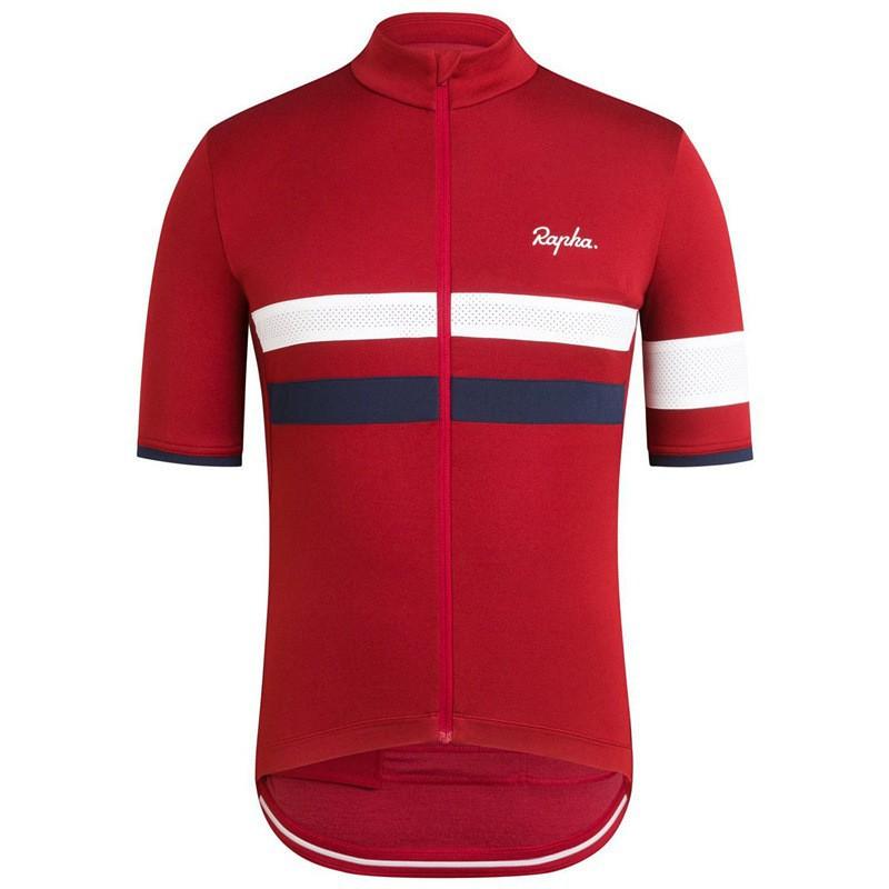Rapha Classic Double-pole Three-color Short-sleeved Cycling Clothes Men's Outdoor Quick-drying Top