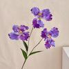 Iris Artificial Flower Realistic Faux Iris Flowers 33" Soft Fabric Indoor Outdoor Decor for Wedding Bridal Bouquets