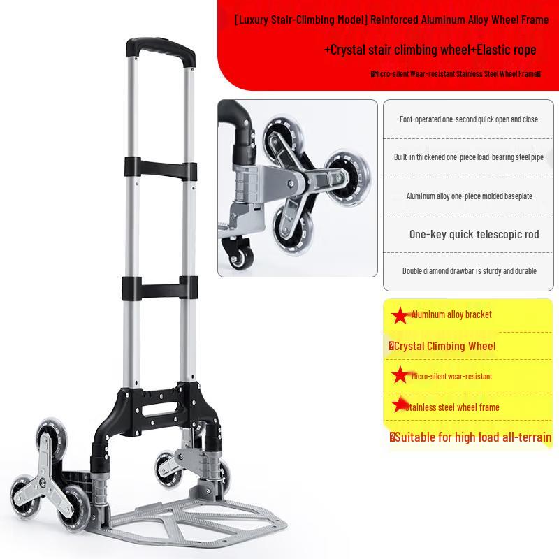 TANCHUAN Tragbarer faltbarer Einkaufswagen