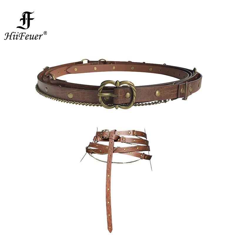 

American retro high-end belt, waist seal, women s skirt, exotic ethnic style, Spice Girls Wasteland with light luxury belt