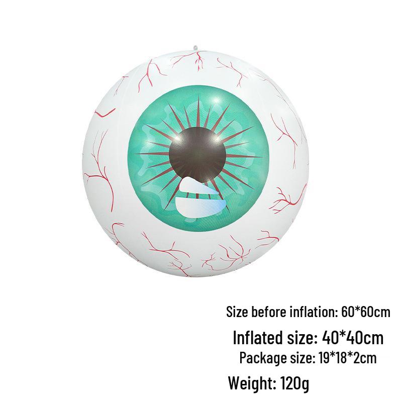 Halloween Inflatable Bloodshot Eyeball Pendant for Spooky Decor