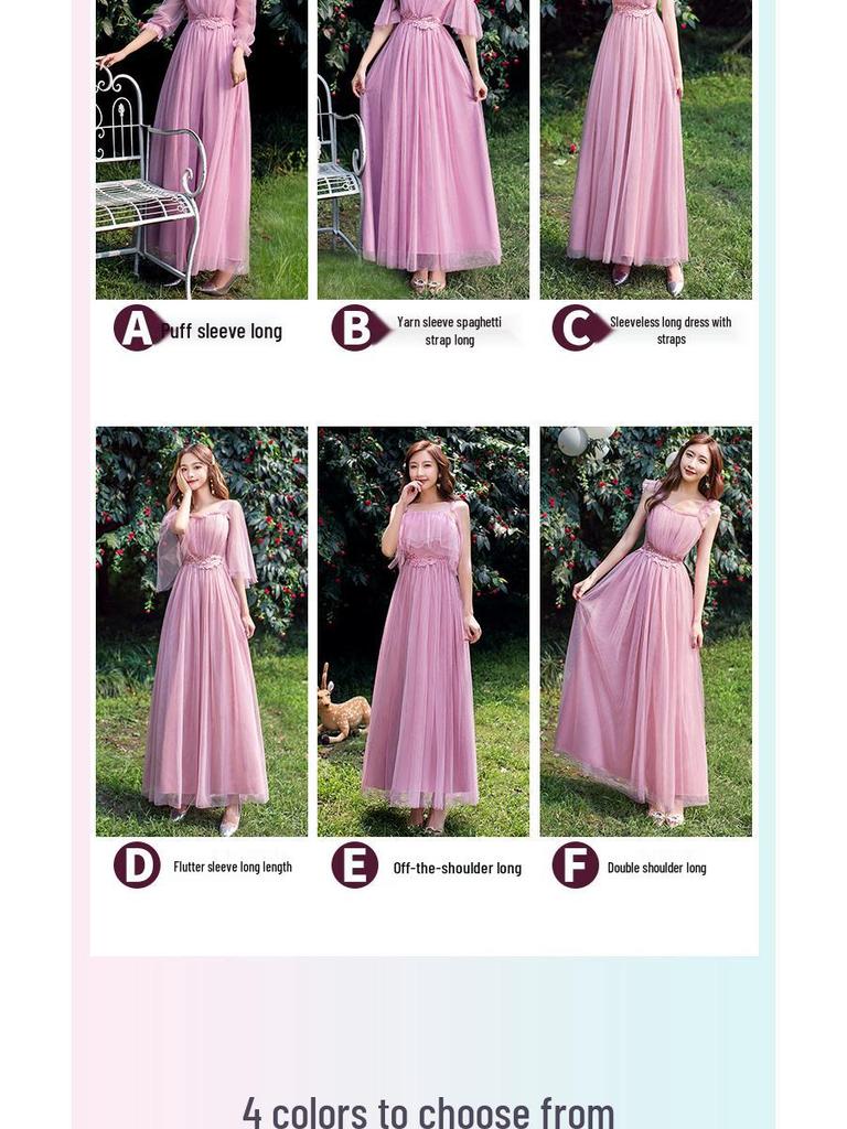 2025 Elegant Long Bridesmaid & Evening Dress for Women