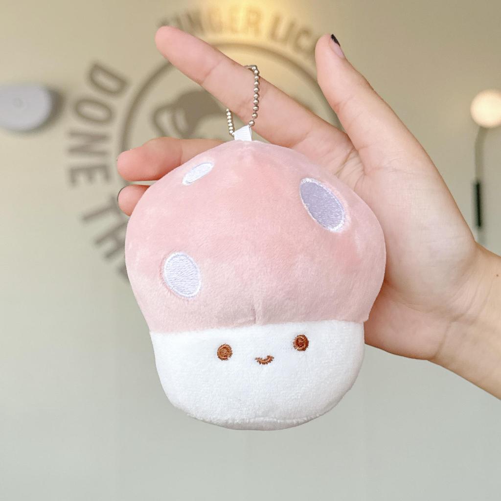 Mushroom Plush Pendant Toy - Claw Machine Prize, Street Stall Gift, Wedding Ring Toss Doll