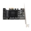 PCIE Expansion Card 8 Ports Stable Heat Dissipation Convenient Practical Compact Computer Supplies