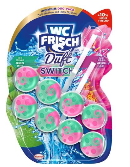 Suporte para vaso sanitário Fresh Scent Duo - Fragrância de maçã e nenúfar, 2 x 50g
