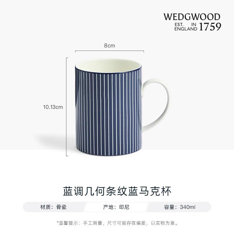 Wedgwood Blue Geometric Mug