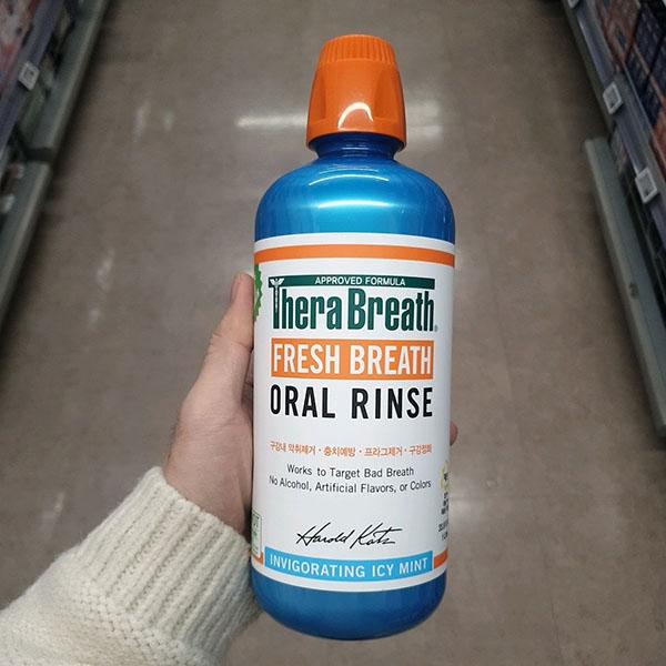 TheraBreath Oral Rinse Icy Mint 1L