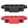 2Pcs Bus Bar Terminal Block 48V 250A Heavy Duty Module Power Distribution DC Box 4 Positions M10 for RV Marine Red Black